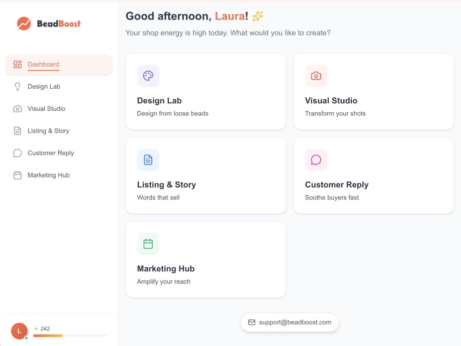 BeadBoost Visual Studio Interface